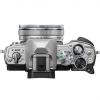 Olympus-OM-D-E-M10-Mark-IV-body-met-14-42mm-lens-zilver-cameradeals.be